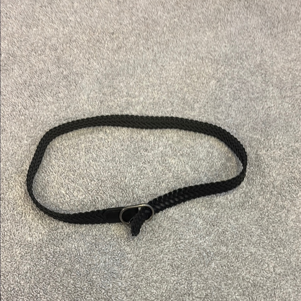 Black Braided Women's Belt